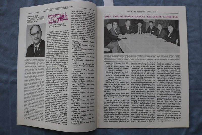 1965 APRIL THE NAIRE BULLETIN - E 26444
