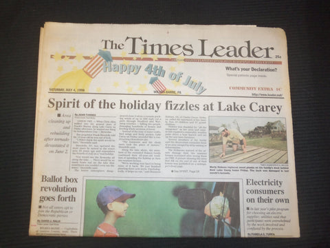 1998 JULY 4 WILKES-BARRE TIMES LEADER - SPIRIT OF THE HOLIDAY FIZZLES - NP 7500