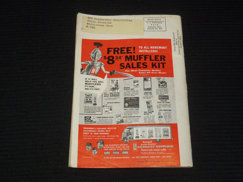1961 AUGUST BRAKE AND FRONT END SERVICE MAGAZINE - U JOINT SERVICE - K 2645