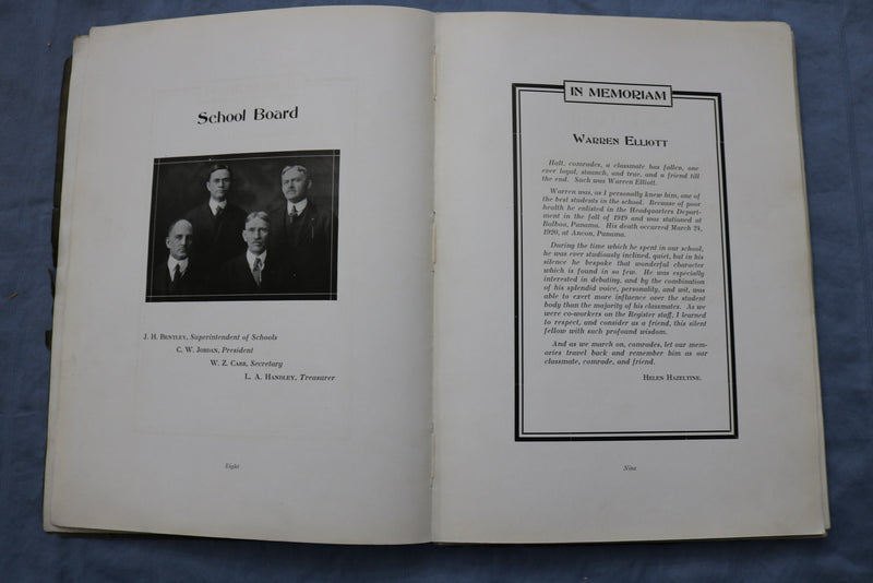 1920 THE PIERIAN RICHMOND HIGH SCHOOL YEARBOOK - RICHMOND, INDIANA- YB 3428