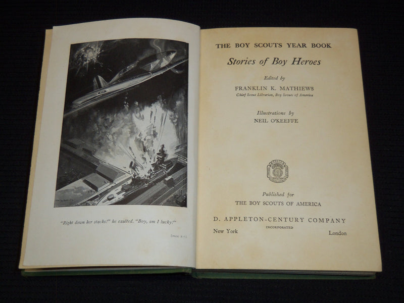1942 THE BUY SCOUTS YEAR BOOK BY FRANKLIN MATHIEWS - KD 7837