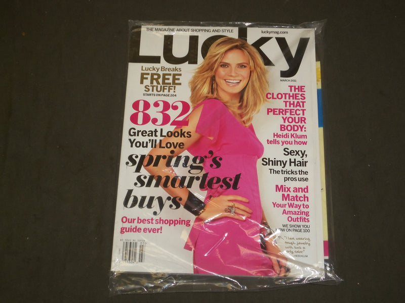 2011 MARCH LUCKY MAGAZINE - HEIDI KLUM COVER - B 3568