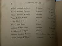 1876-1877 75TH ANNUAL CATALOGUE OF BOWDOIN COLLEGE - ROBERT PEARY - J 4509
