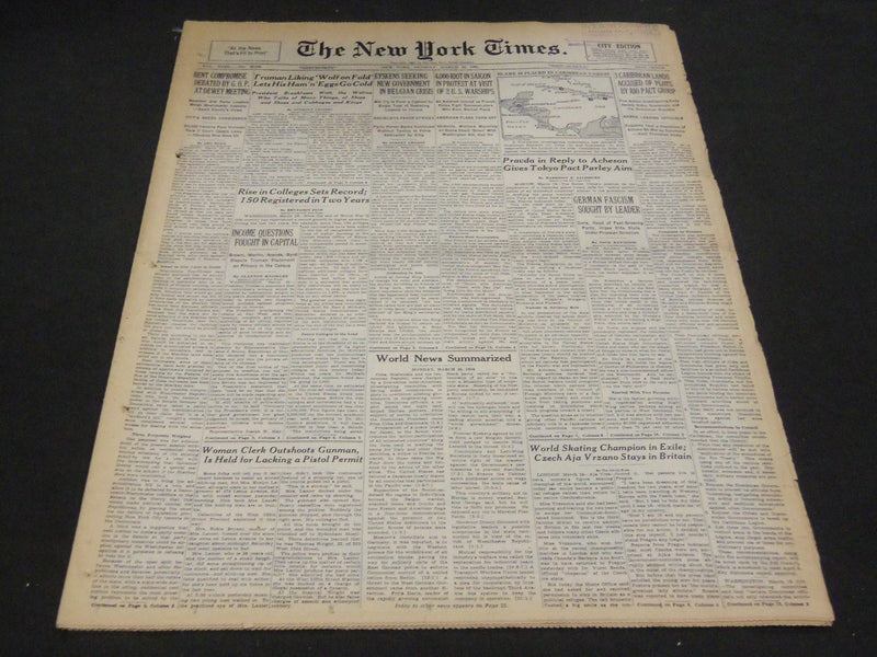 1950 MARCH 20 NEW YORK TIMES - 4,000 RIOT IN SAIGON - NT 4721
