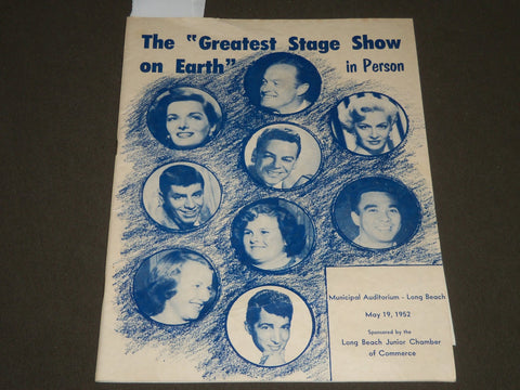 1952 MAY 21 THE GREATEST STATE SHOW ON EARTH PROGRAM - BOB HOPE - LEWIS - J 2360