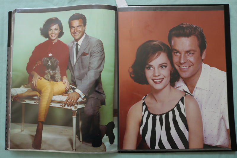 MOVIE STARS COLOR PHOTOS SCRAPBOOK -ROBERT WAGNER - LANCASTER - HESTON - #59