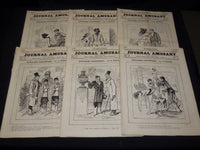 1880 JOURNAL AMUSANT ILLUSTRE FRENCH MAGAZINE LOT OF 30 - FASHION ILLUS- O 3197J