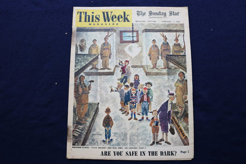 1952 FEB 3 THIS WEEK MAGAZINE - ILLUSTRATED INDIANS COVER - E 22934