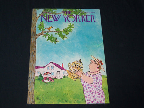 1971 MAY 29 NEW YORKER MAGAZINE FRONT COVER ONLY - GREAT ART FOR FRAMING
