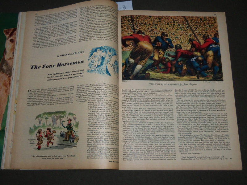 1945 NOVEMBER ESQUIRE MAGAZINE - VARGAS ILLUSTRATION - COVER AND ADS - ST 5063