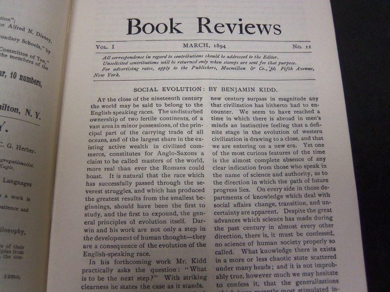 1894-1901 BOOK REVIEWS MAGAZINE LOT OF 9 ISSUES - WR 162