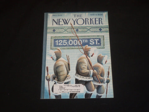 2006 MARCH 6 THE NEW YORKER MAGAZINE - ILLUSTRATED COVER - NY 2064
