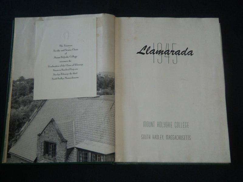 1945 LLAMARADA MOUNT HOLYOKE COLLEGE YEARBOOK - MASSACHUSETTS - YB 1649