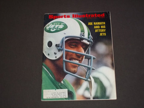 1972 OCTOBER 9 SPORTS ILLUSTRATED MAGAZINE - JOE NAMATH COVER - SP 9060