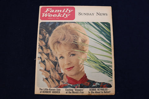 1964 AUGUST 9 FAMILY WEEKLY MAGAZINE - DEBBIE REYNOLDS COVER - E 23297