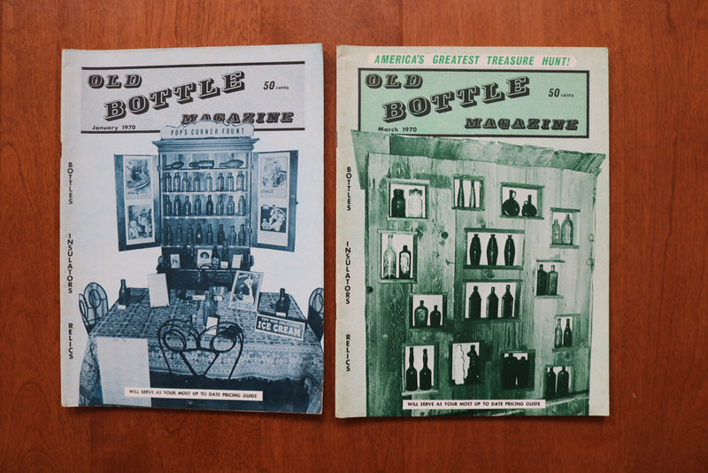 1968-1970 OLD BOTTLE MAGAZINE & ANTIQUE BOTTLES MAGAZINE - LOT OF 17 - O 3933