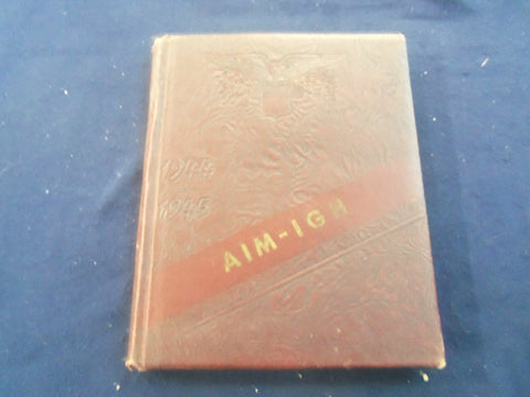 1945 AIM-IGH PECATONICA COMMUNITY HIGH SCHOOL YEARBOOK -PECATONICA, IL- YB 2683
