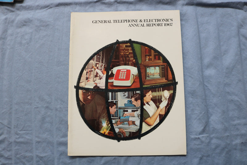 1957-1969 GERNERAL TELEPHONE & ELECTRONICS ANNUAL REPORTS - LOT OF 8 - K 3211