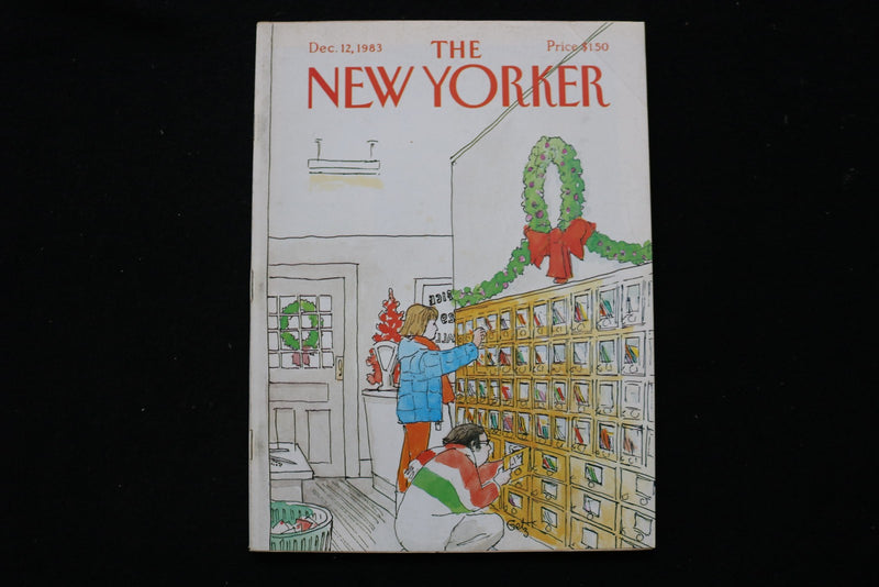 1983 DECEMBER 12 NEW YORKER MAGAZINE - GREAT ILLUSTRATED COVER - NY 3132