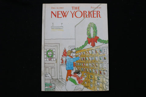 1983 DECEMBER 12 NEW YORKER MAGAZINE - GREAT ILLUSTRATED COVER - NY 3132