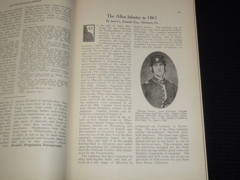 1911 THE PENNSYLVANIA GERMAN MAGAZINE LOT OF 12 - COMPLETE YEAR - O 2825D