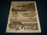 1917 JUNE 10 NEW YORK TIMES ROTO PICTURE SECTION - SONTAY SUNK - NT 9380
