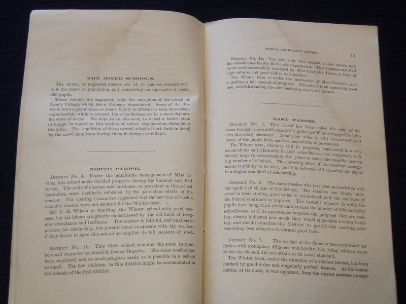 1869 HAVERHILL GENERAL SCHOOL COMMITTEE REPORT - MASSACHUSETTS - J 7259