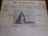 1920 JULY 24 NEW YORK TIMES - RESOLUTE LEADS ALL THE WAY WINS - NT 7125