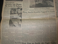 1969 JULY 23 DENVER POST NEWSPAPER - COASTING APOLLO DUE HOME THURSDAY - NP 8057