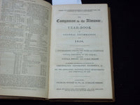 1838 THE BRITISH ALMANAC AND COMPANION VOLUME - LONDON - KD 7591