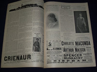1908 JANUARY 15 MUSICAL COURIER MAGAZINE - FANNIE BLOOMFIELD-ZEISLER - J 1252