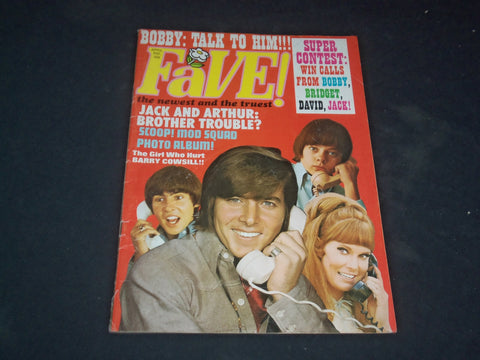 1970 APRIL FAVE! MAGAZINE - BOBBY SHERMAN COVER - SP 8629