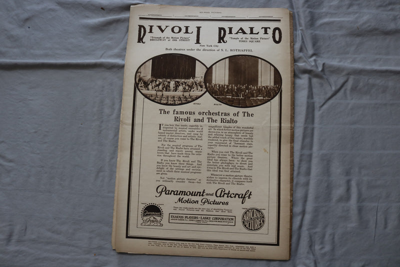 1918 AUG 29 MID-WEEK PICTORIAL MAGAZINE SECTION - ARRAS CATHEDRAL - NP 9237