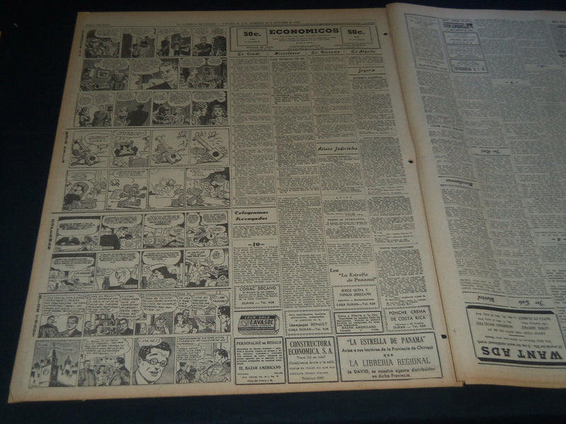 1946 OCT 20 PANAMA STAR & HERALD NEWSPAPER - SGT. WOODS PROUD OF JOB - NT 7541