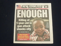 2020 JULY 14 NEW YORK POST NEWSPAPER -KILLING OF 1-YEAR-OLD SHOCKS NEW YORK CITY