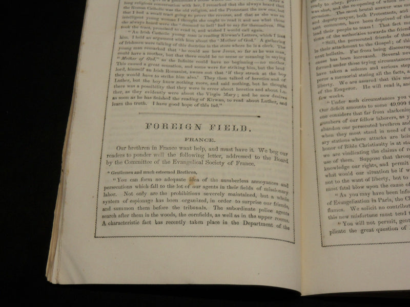 1855 FEBRUARY THE AMERICAN & FOREIGN CHRISTIAN UNION MAGAZINE - J 6067