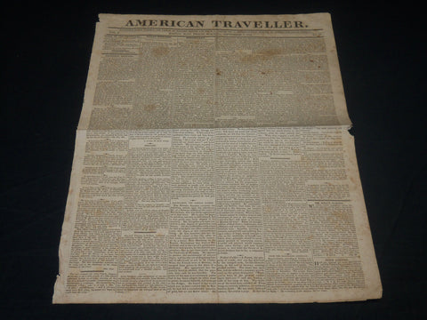 1825 SEPT 2 AMERICAN TRAVELLER NEWSPAPER - DARTMOUTH COMMENCEMENT - NP 4829