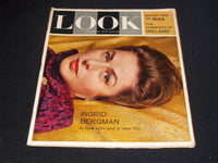1961 MARCH 14 LOOK MAGAZINE - INGRID BERGMAN FRONT COVER - E 20374