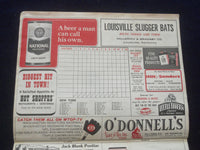 1967 WASHINGTON SENATORS VS. NEW YORK YANKEES SCORECARD - J 8399