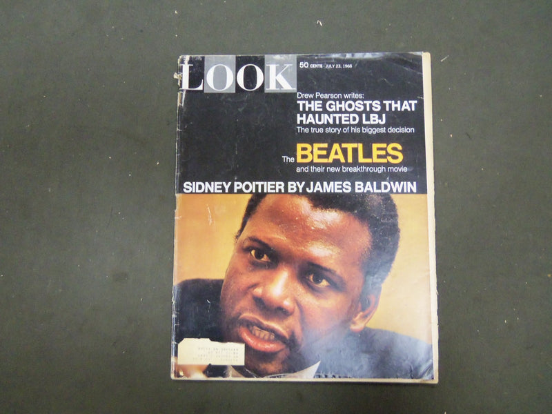 1968 JULY 23 LOOK MAGAZINE - SIDNEY POITIER - ST 2923