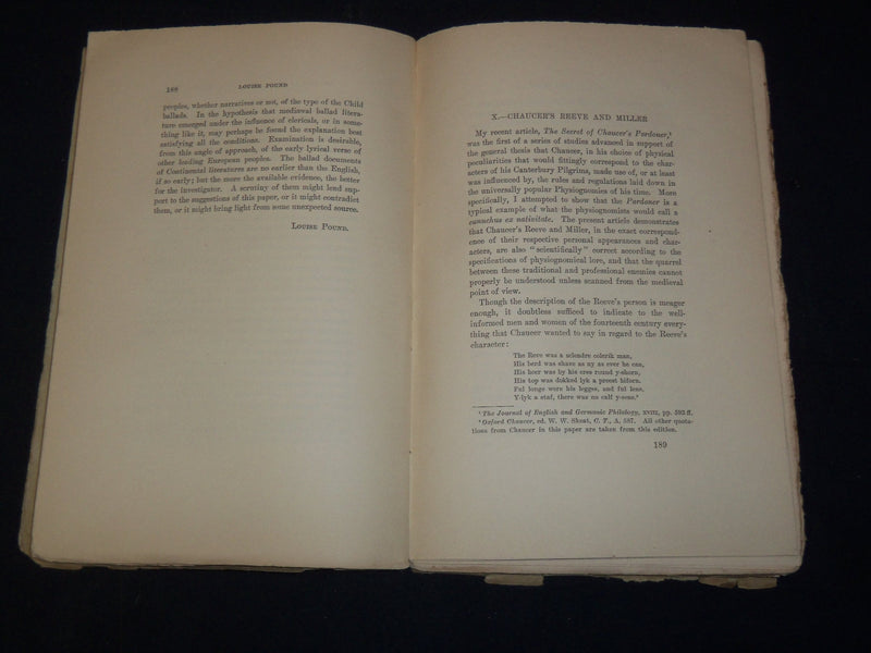 1919-1920 MODERN LANGUAGE ASSOCIATION OF AMERICA PUBLICATIONS LOT OF 4 - K 2080
