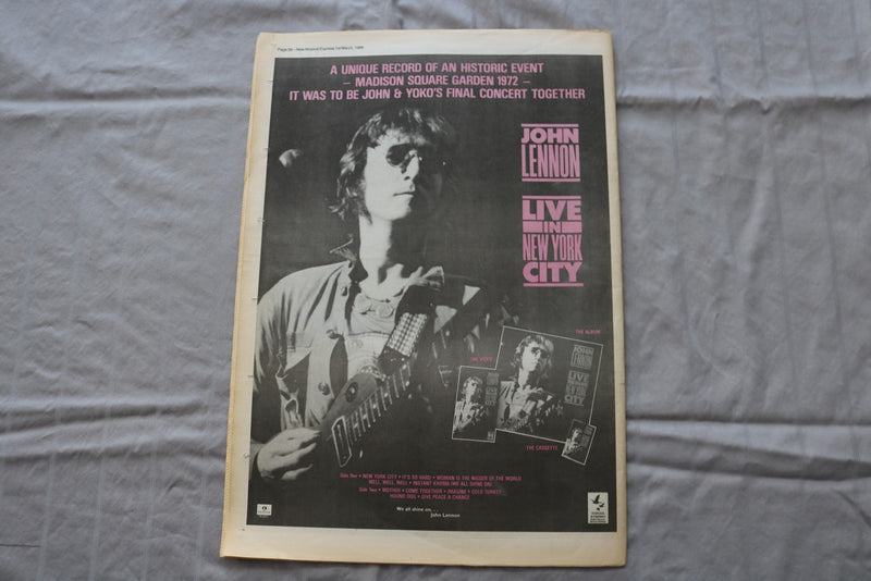 1986 MARCH 1 NEW MUSICAL EXPRESS NEWSPAPER - ART! COVER - NP 9281