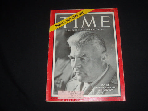 1960 MAY 30 TIME MAGAZINE - SOVIET DEFENSE MINISTER RODION MALINOVSKY - T 1745