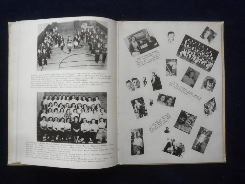 1954 THE MILESTONE MILES CONSOLIDATED SCHOOL YEARBOOK - MILES, IOWA - YB 3053