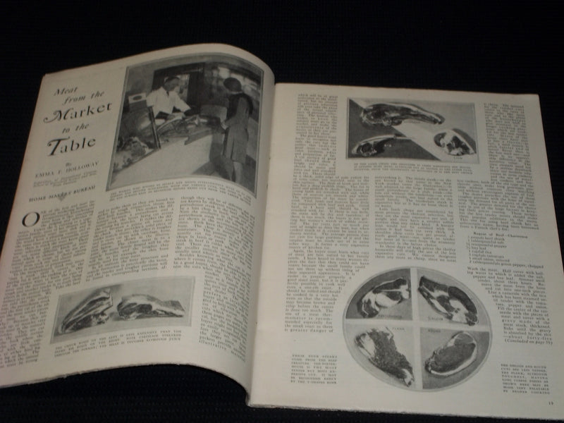 1929 FEBRUARY PEOPLE'S HOME JOURNAL MAGAZINE NICE FRONT COVER & FASHION - E 3762