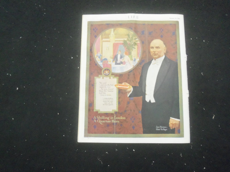 1916 SEPTEMBER 21 LIFE MAGAZINE - THE PATRON SAINT - L 763Y