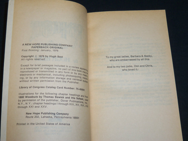 1976 RED HOT & BLUE SOFTCOVER BOOK INSCRIBED BY HUGH BEST - FIRST EDN- D 469
