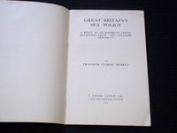 1917 GREAT BRITAIN'S SEA POLICY SOFTCOVER BOOK BY PROF. GILBERT MURRAY - J 7163