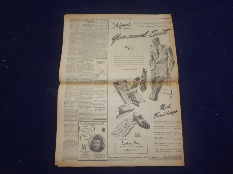 1944 SEP 8 NEW YORK TIMES - 3 ALLIED ARMIES WHEEL EAST TOWARD REICH - NP 6617