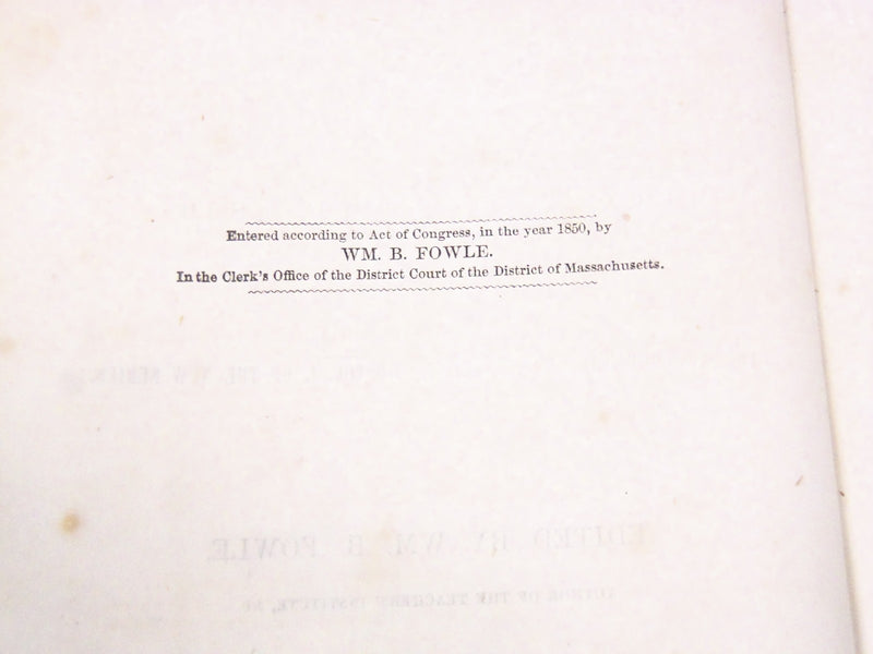 1849 JAN - 1850 DEC THE COMMON SCHOOL JOURNAL VOLUME NO. 11/12 - KD 1832